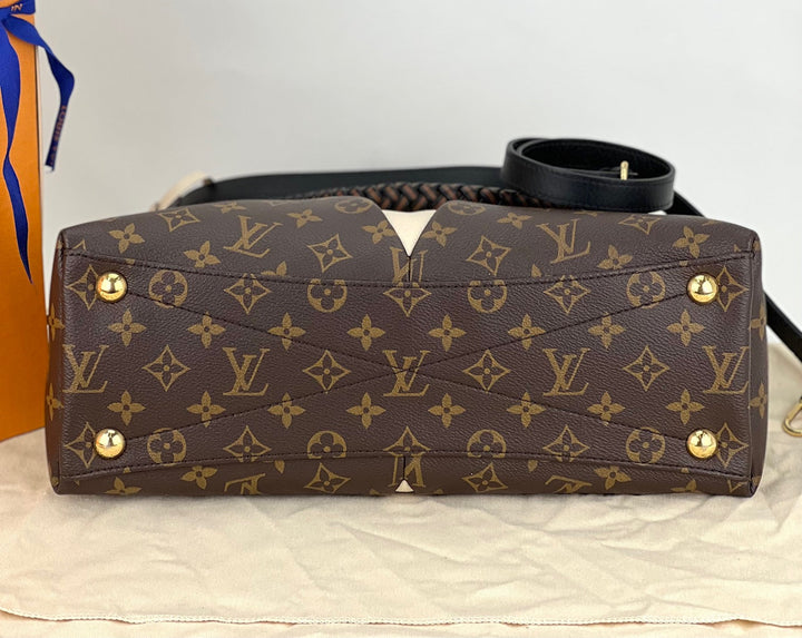 Louis Vuitton Monogram Braided V Tote MM white leather bag – STORE 7994