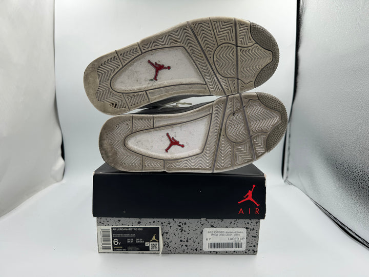 PRE OWNED Jordan 4 Retro White Oreo (2021) (GS)