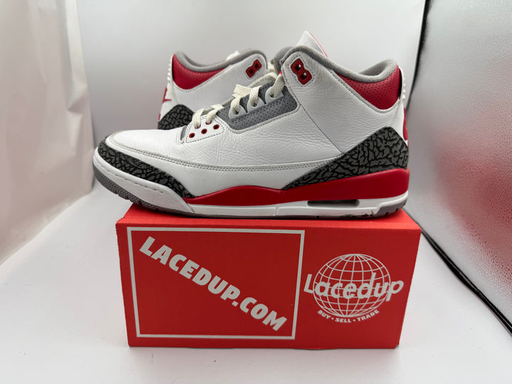 PRE OWNED Jordan 3 Retro Fire Red (2022) No Box