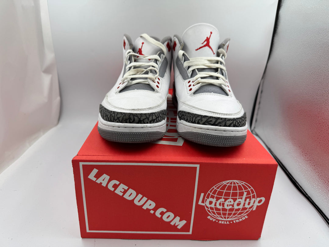 PRE OWNED Jordan 3 Retro Fire Red (2022) No Box