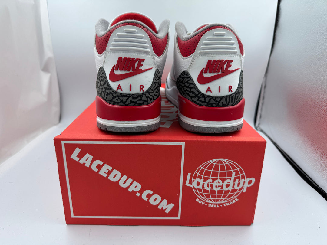 PRE OWNED Jordan 3 Retro Fire Red (2022) No Box