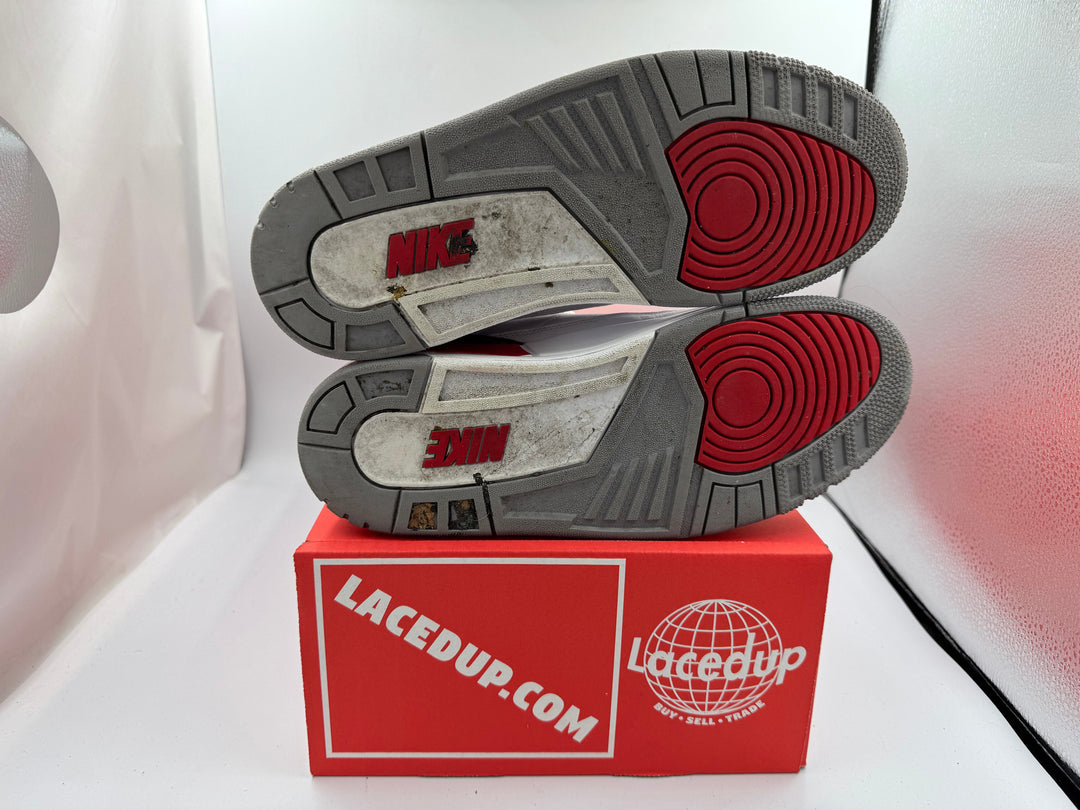 PRE OWNED Jordan 3 Retro Fire Red (2022) No Box