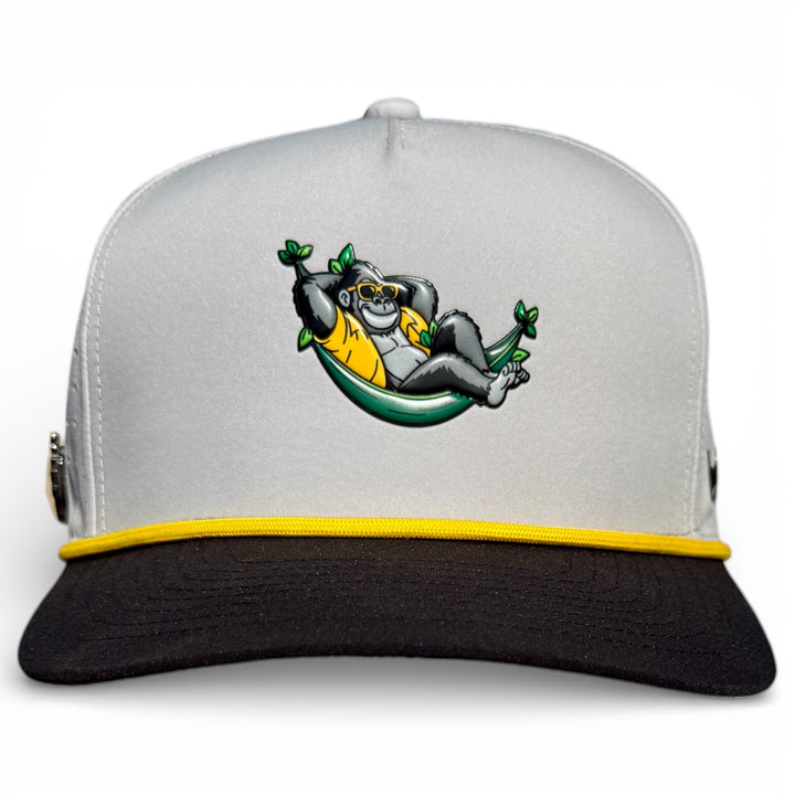 Banana Hammock Golf Hat | Snapback Cap | Built-in Magnetic Ball Marker Holder + Marker Included | Adjustable | One Size