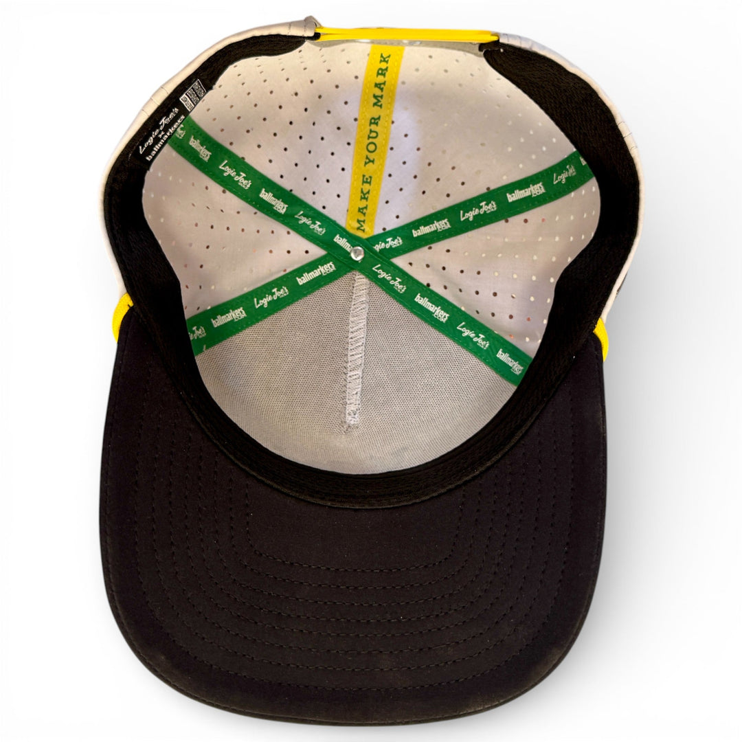 Banana Hammock Golf Hat | Snapback Cap | Built-in Magnetic Ball Marker Holder + Marker Included | Adjustable | One Size