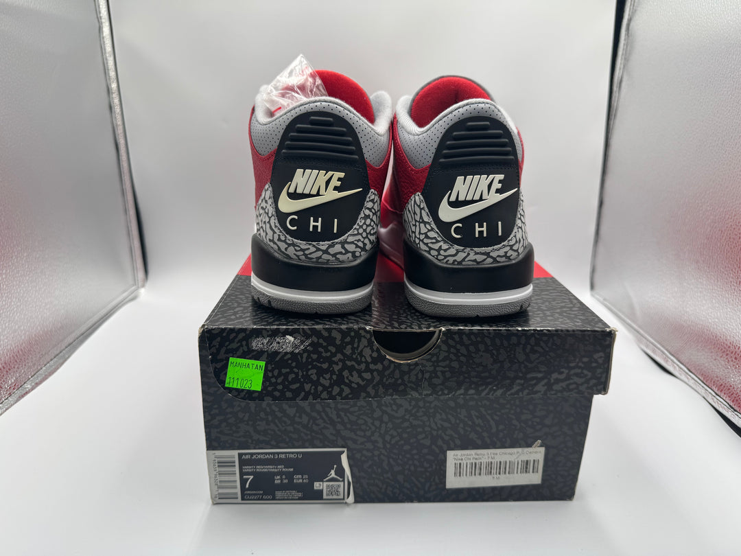 PRE OWNED Air Jordan Retro 3 "Red Cement" GS Conditional