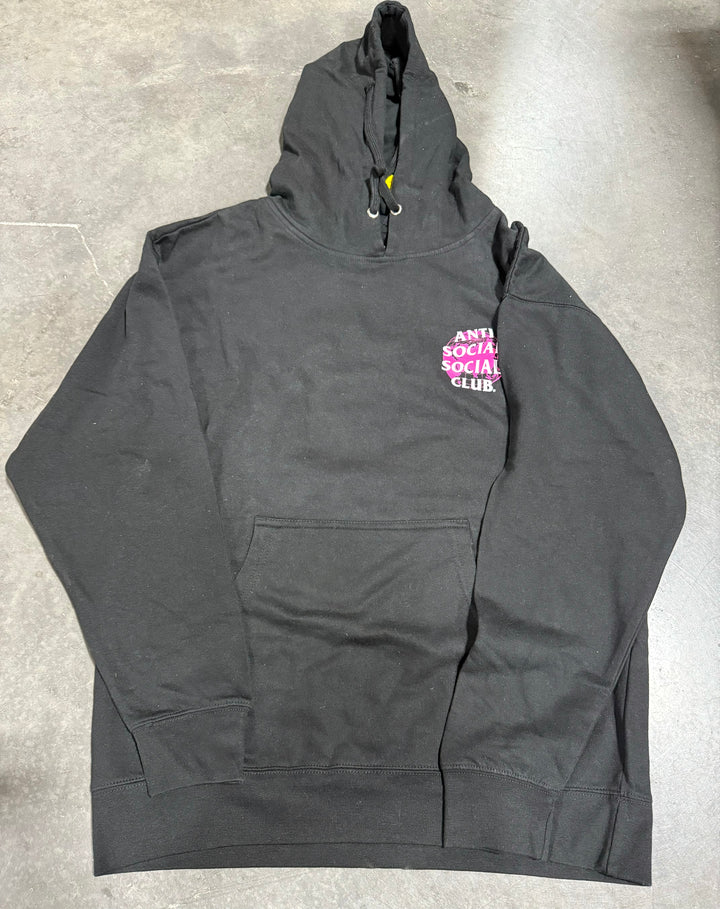 Anti Social Social Club Globe Hoodie Black/Pink