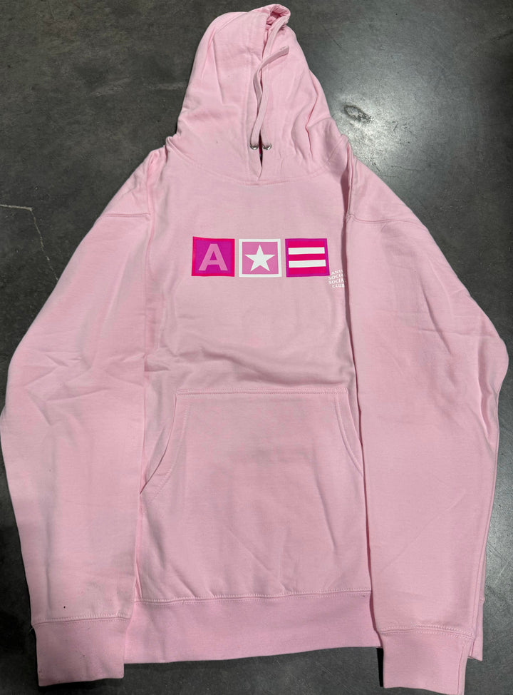Anti Social Social Club Blocks Hoodie Pink/Multi