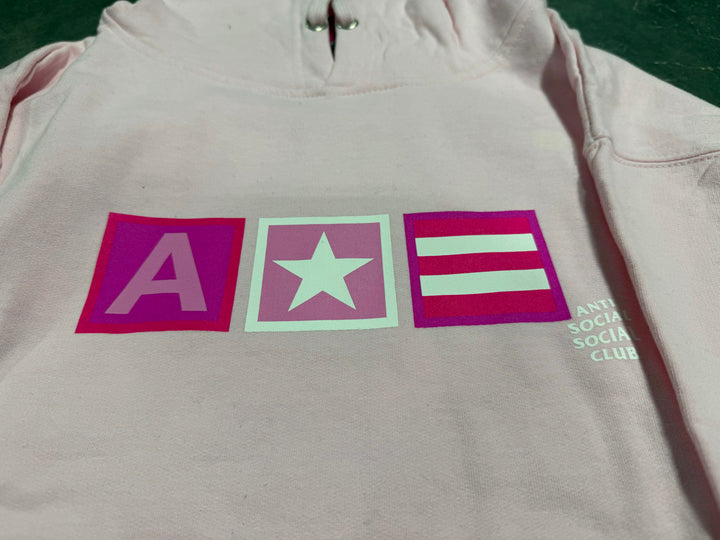 Anti Social Social Club Blocks Hoodie Pink/Multi