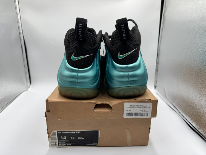 PRE OWNED Nike Air Foamposite Pro Electric Blue