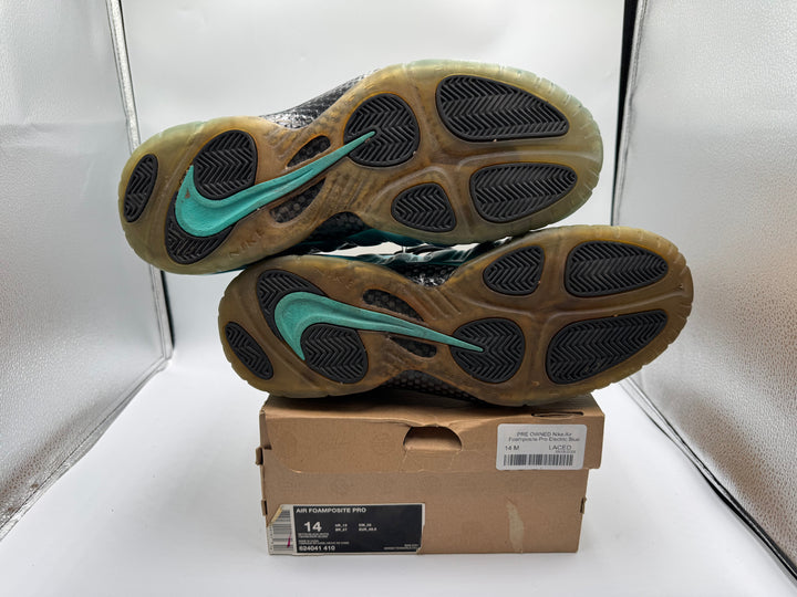 PRE OWNED Nike Air Foamposite Pro Electric Blue