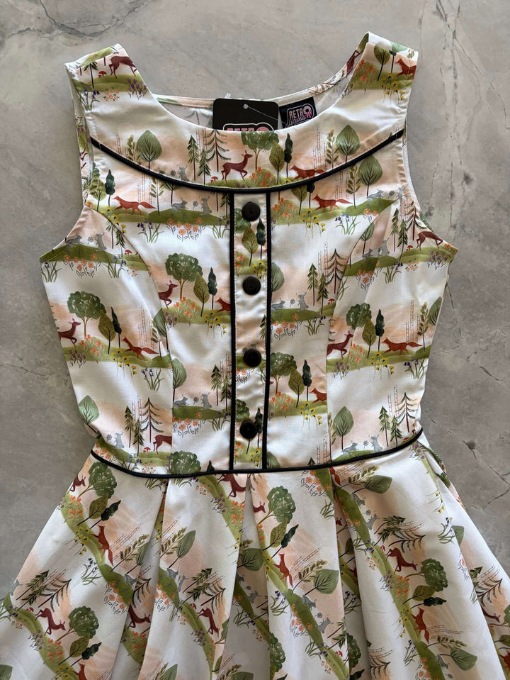 Elizabeth Dress in Woodland Sunset