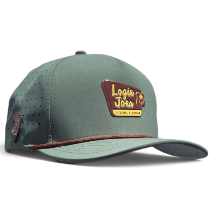 Estero Outpost Golf Hat | Snapback Cap | Built-in Magnetic Ball Marker Holder + Marker Included | Adjustable | Parks &amp; Recreation