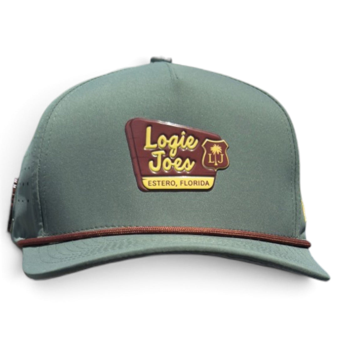 Estero Outpost Golf Hat | Snapback Cap | Built-in Magnetic Ball Marker Holder + Marker Included | Adjustable | Parks &amp; Recreation