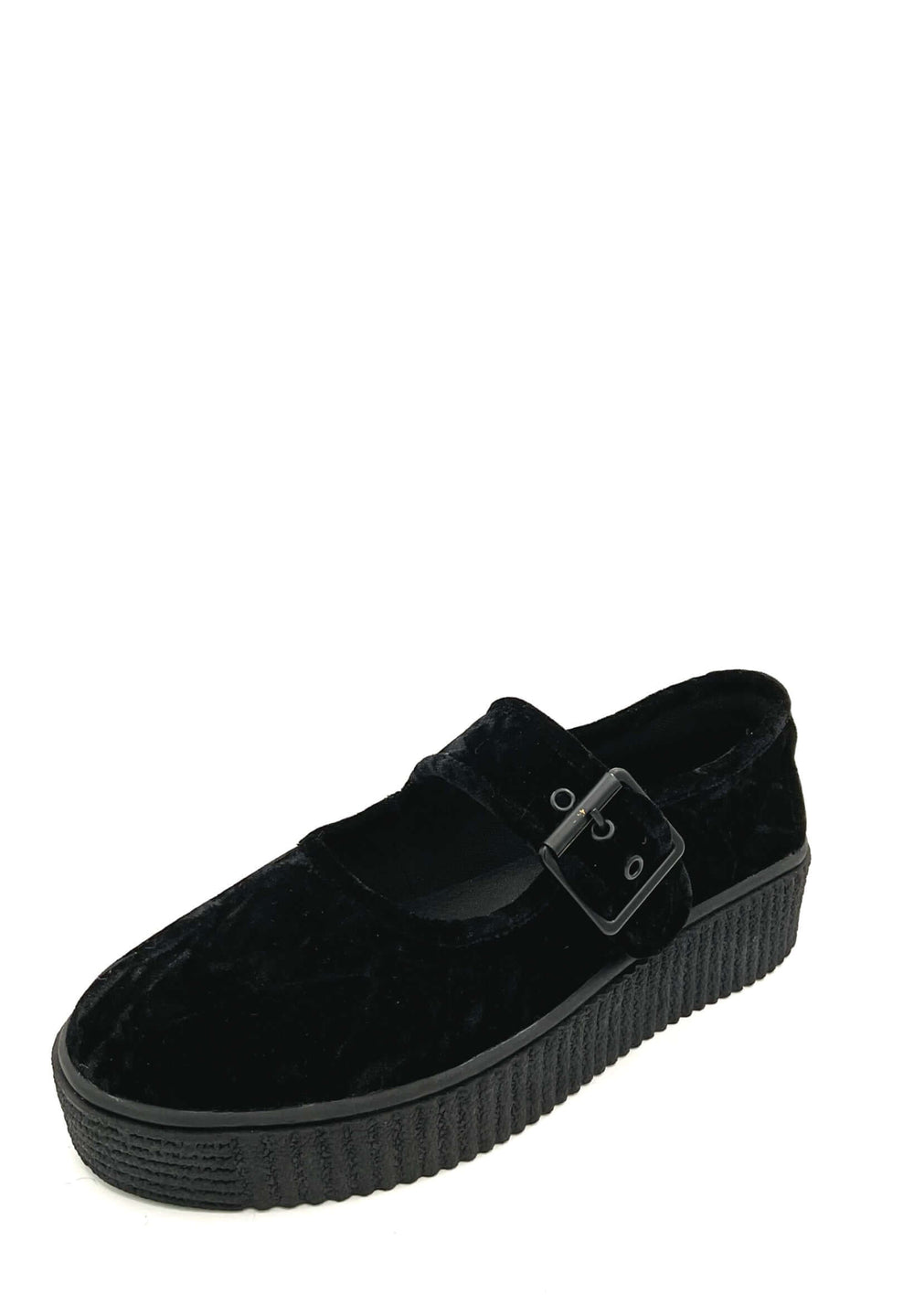 Velvet Crush Maryjane Sneaker - Black