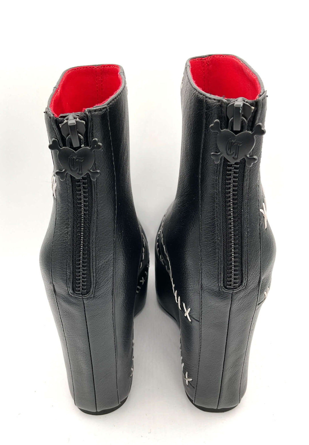 Stitches Contrast Wedge Boot
