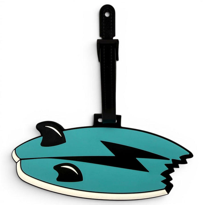 Shark Bite Clip-On Tag | Multi-Use Bag Tag, Travel Tag, Golf Accessory | Surf Board