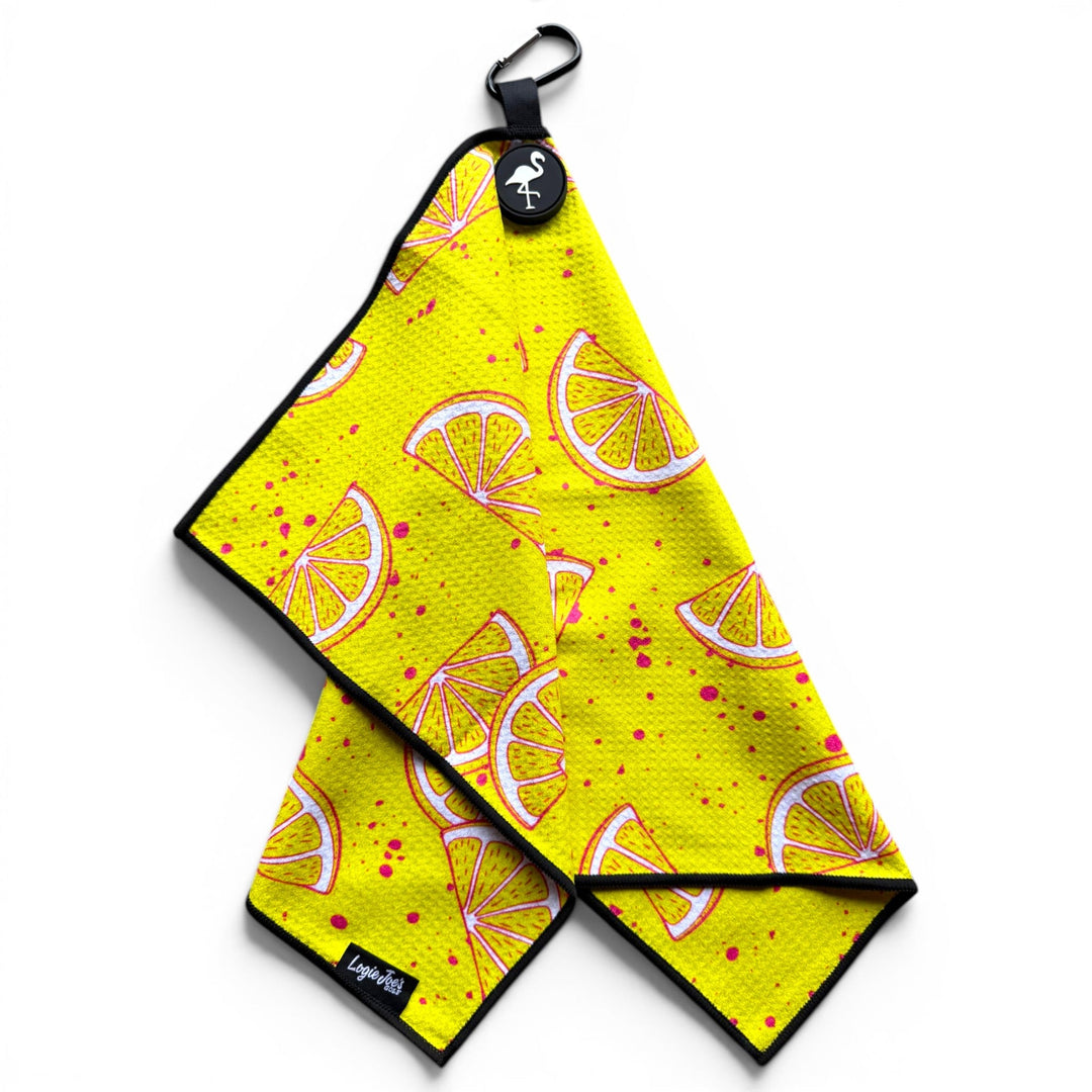 Main Squeeze Golf Towel | 24” x 16” Microfiber Towel | Magnetic Clip &amp; Carabiner | Premium Golf Accessory