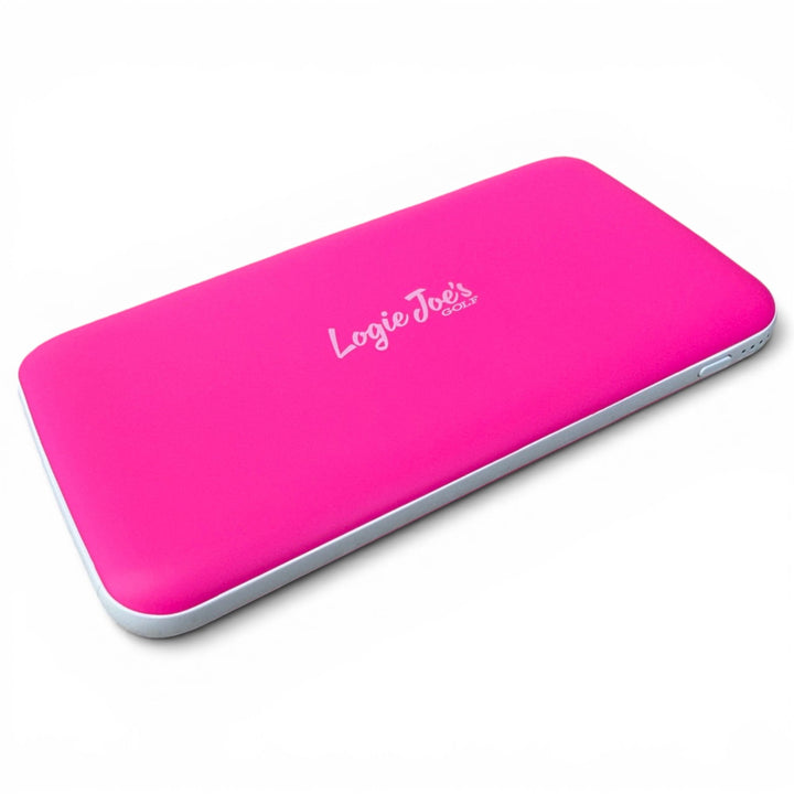 Fast Charge Power Bank | 10,000mAh Portable Charger | Slim USB-C Battery Pack for iPhone &amp; Android | Travel &amp; Golf Ready | Neon Pink