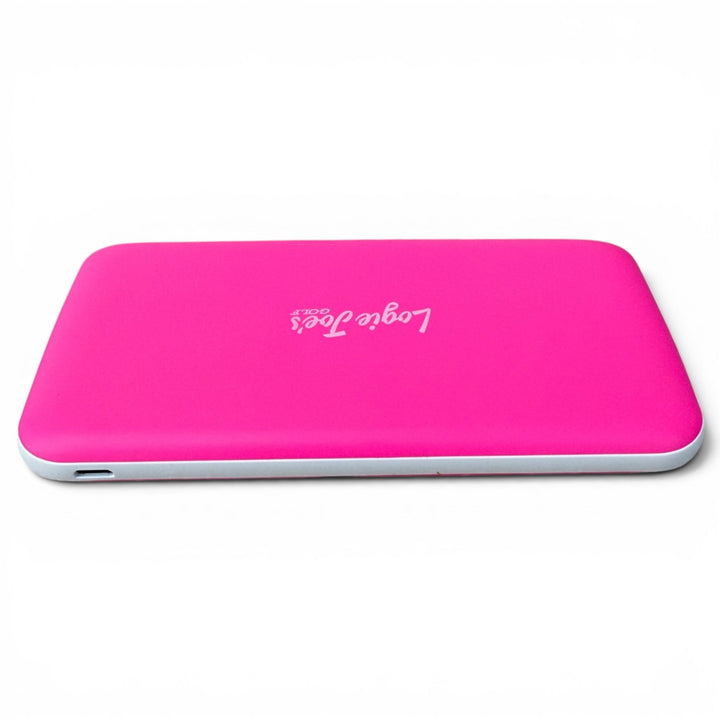 Fast Charge Power Bank | 10,000mAh Portable Charger | Slim USB-C Battery Pack for iPhone &amp; Android | Travel &amp; Golf Ready | Neon Pink