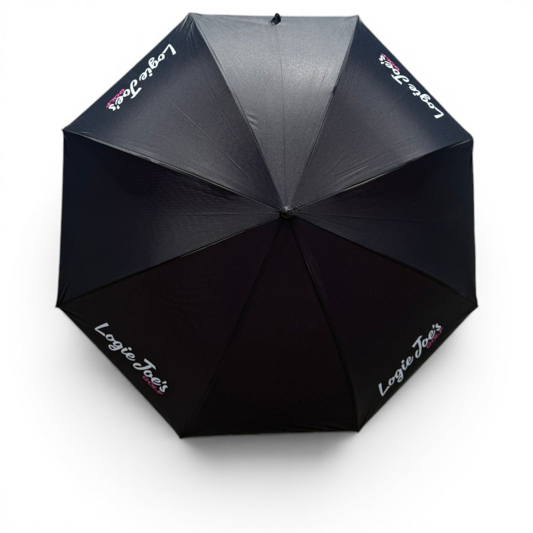 60" Golf Umbrella | Oversized Black &amp; Pink Golf Umbrella