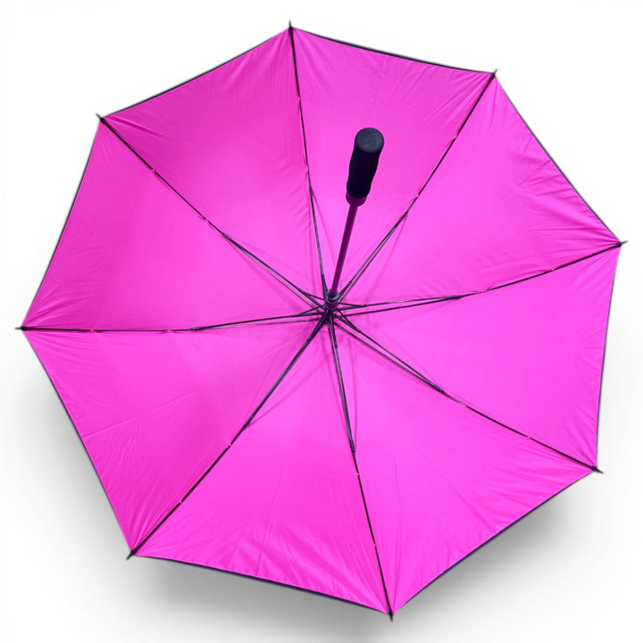 60" Golf Umbrella | Oversized Black &amp; Pink Golf Umbrella