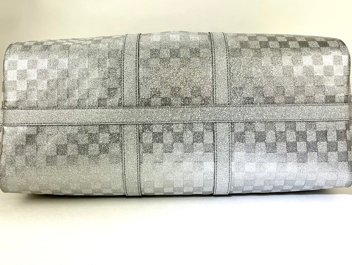 Louis Vuitton Keepall Bandoulière 50B silver glitter Damier duffle bag – STORE 7994