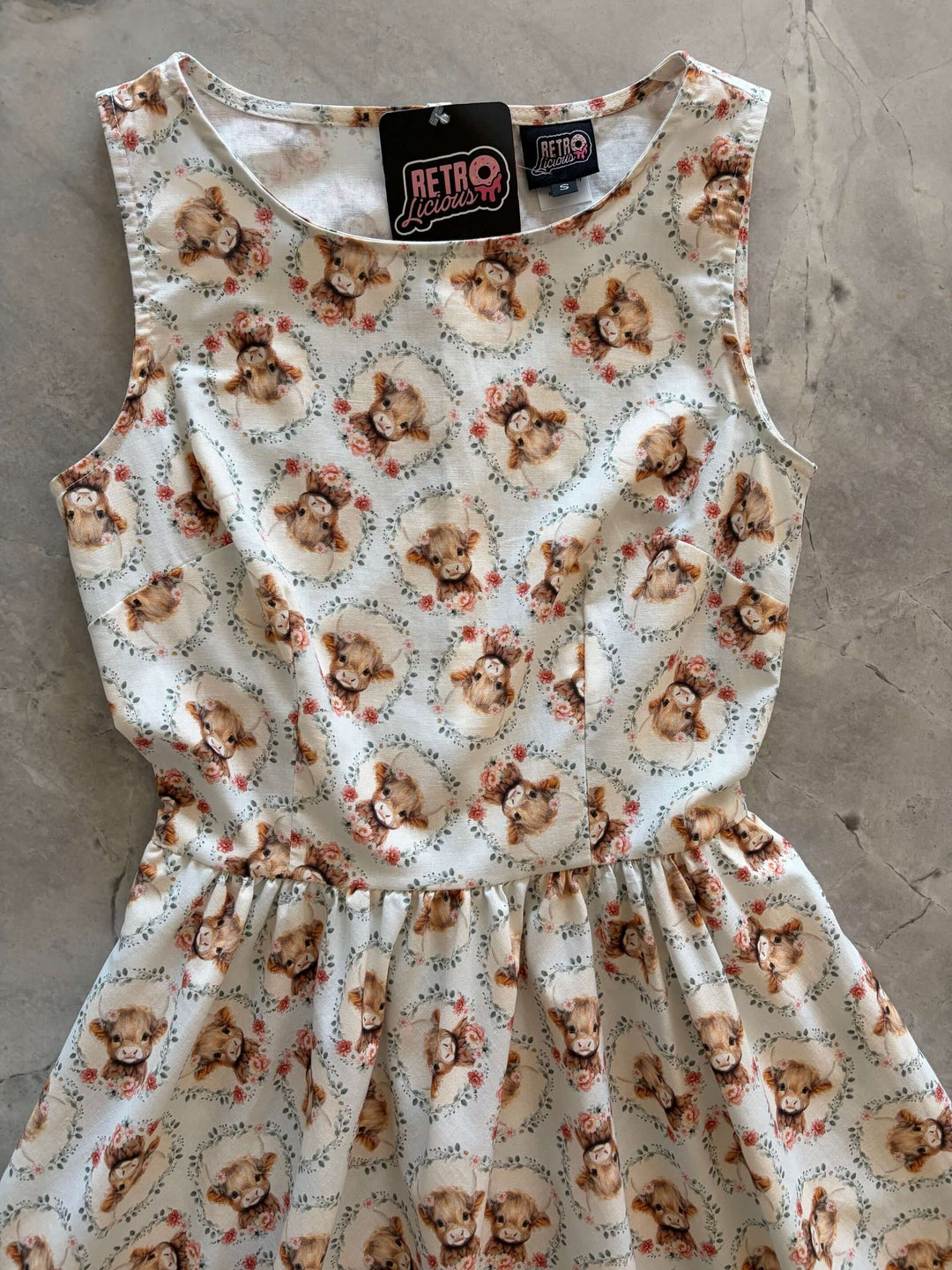 Till the Cows Come Home Vintage Dress