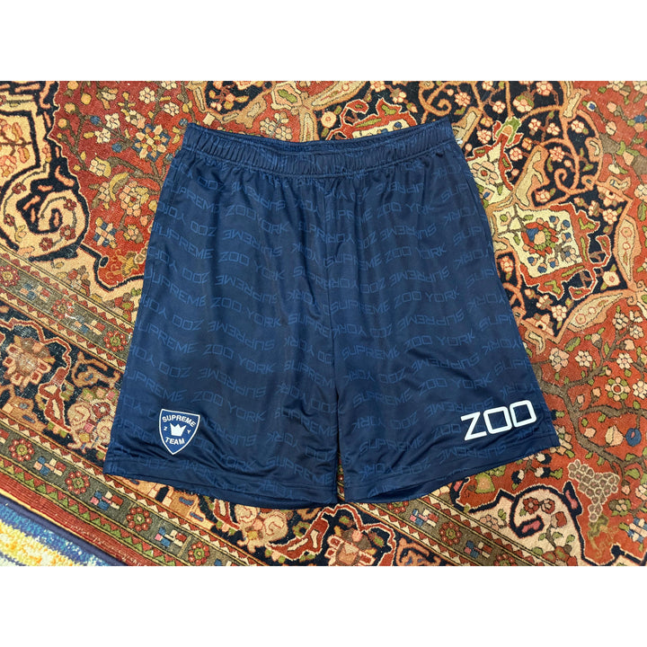 PRE OWNED Supreme zoo York soccer short navy