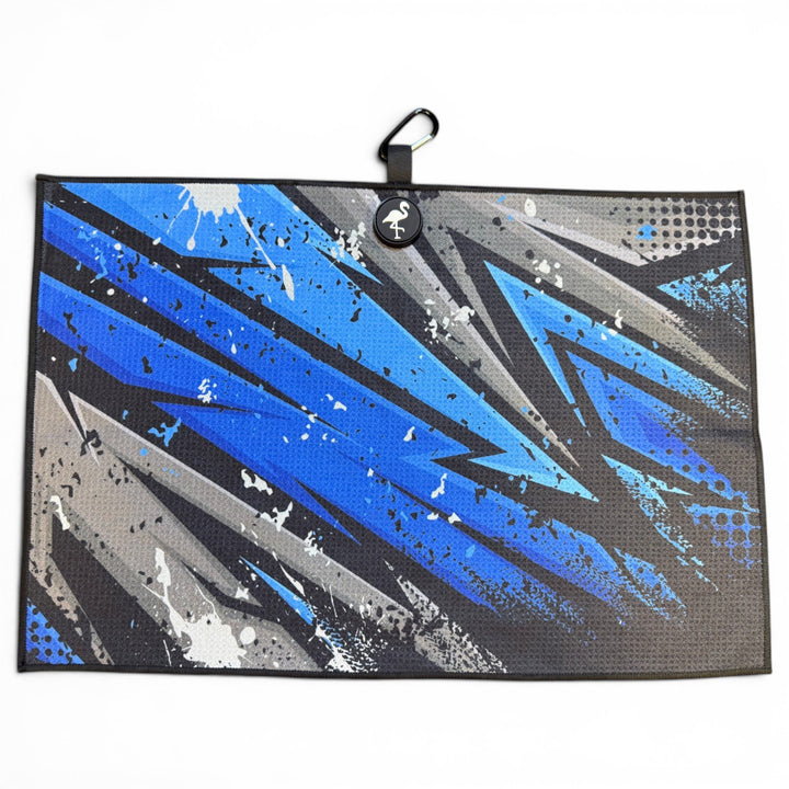 Galaxy Razor Golf Towel | 24” x 16” Microfiber Towel | Magnetic Clip &amp; Carabiner | Premium Golf Accessory