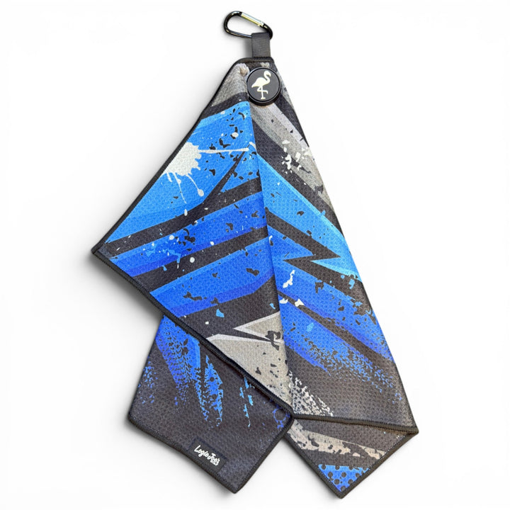 Galaxy Razor Golf Towel | 24” x 16” Microfiber Towel | Magnetic Clip &amp; Carabiner | Premium Golf Accessory