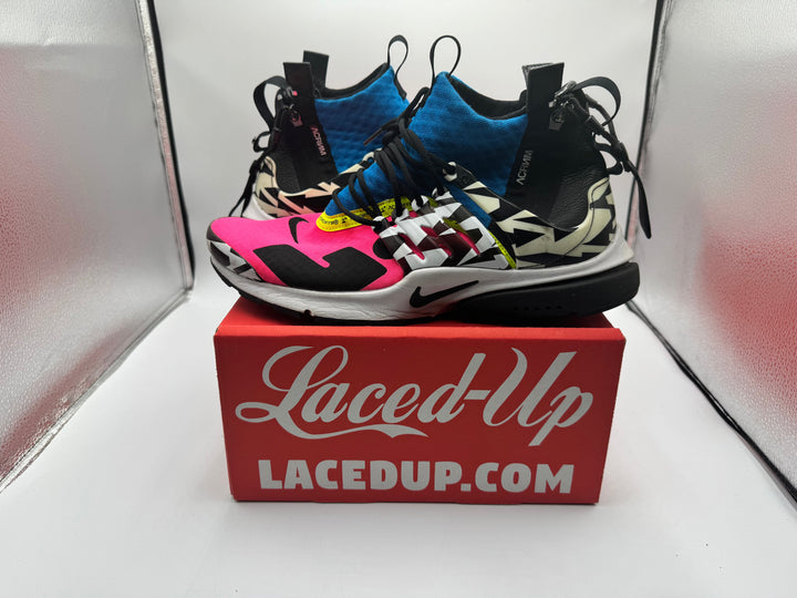 PRE OWNED Nike Air Presto Mid Acronym Racer Pink NO BOX