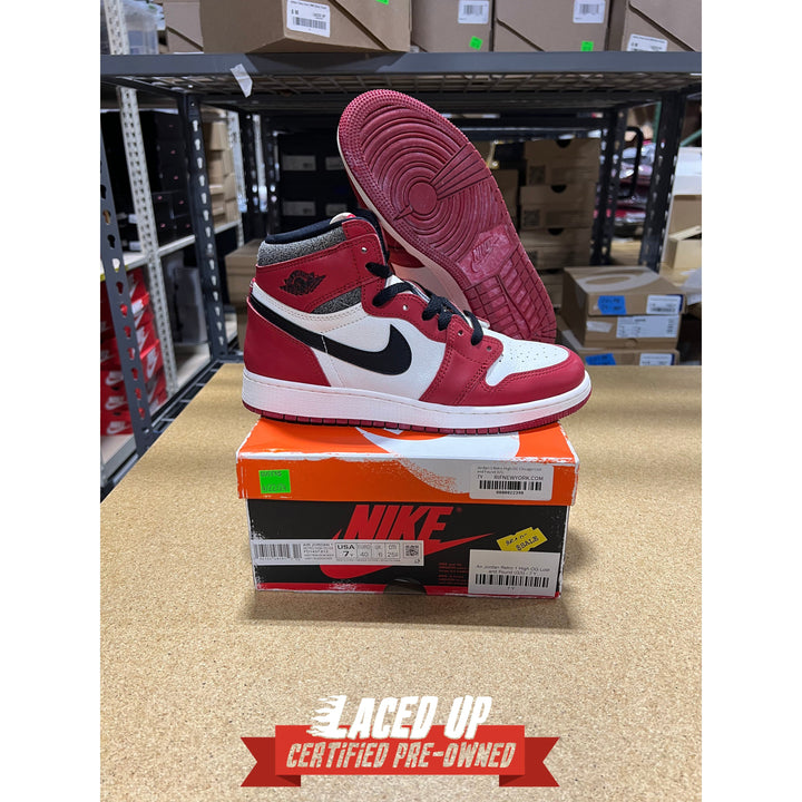PRE OWNED Air Jordan 1 Retro High OG Chicago "Lost and Found" (GS)