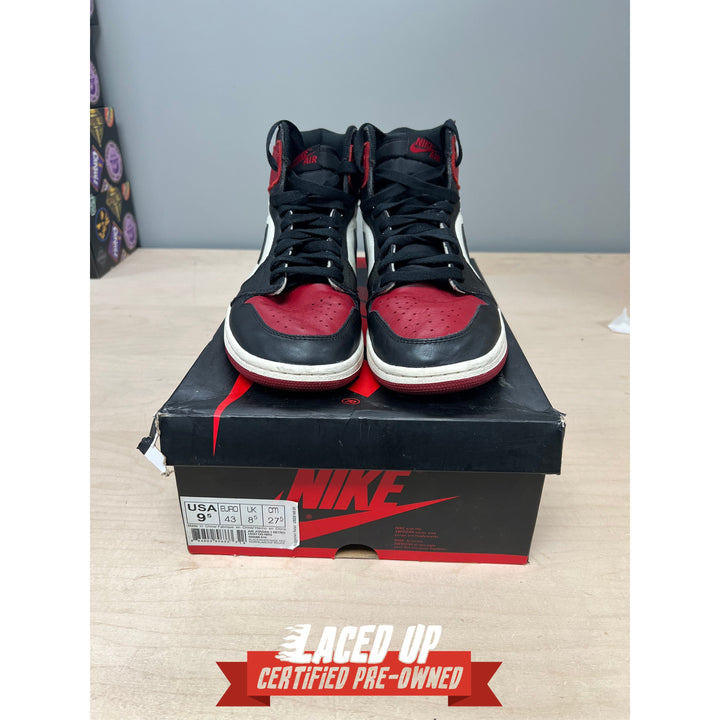 PRE OWNED Air Jordan Retro 1 "Bred Toe"
