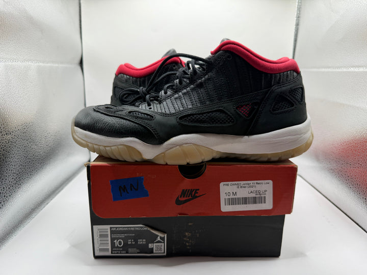 PRE OWNED Jordan 11 Retro Low IE Bred (2021)