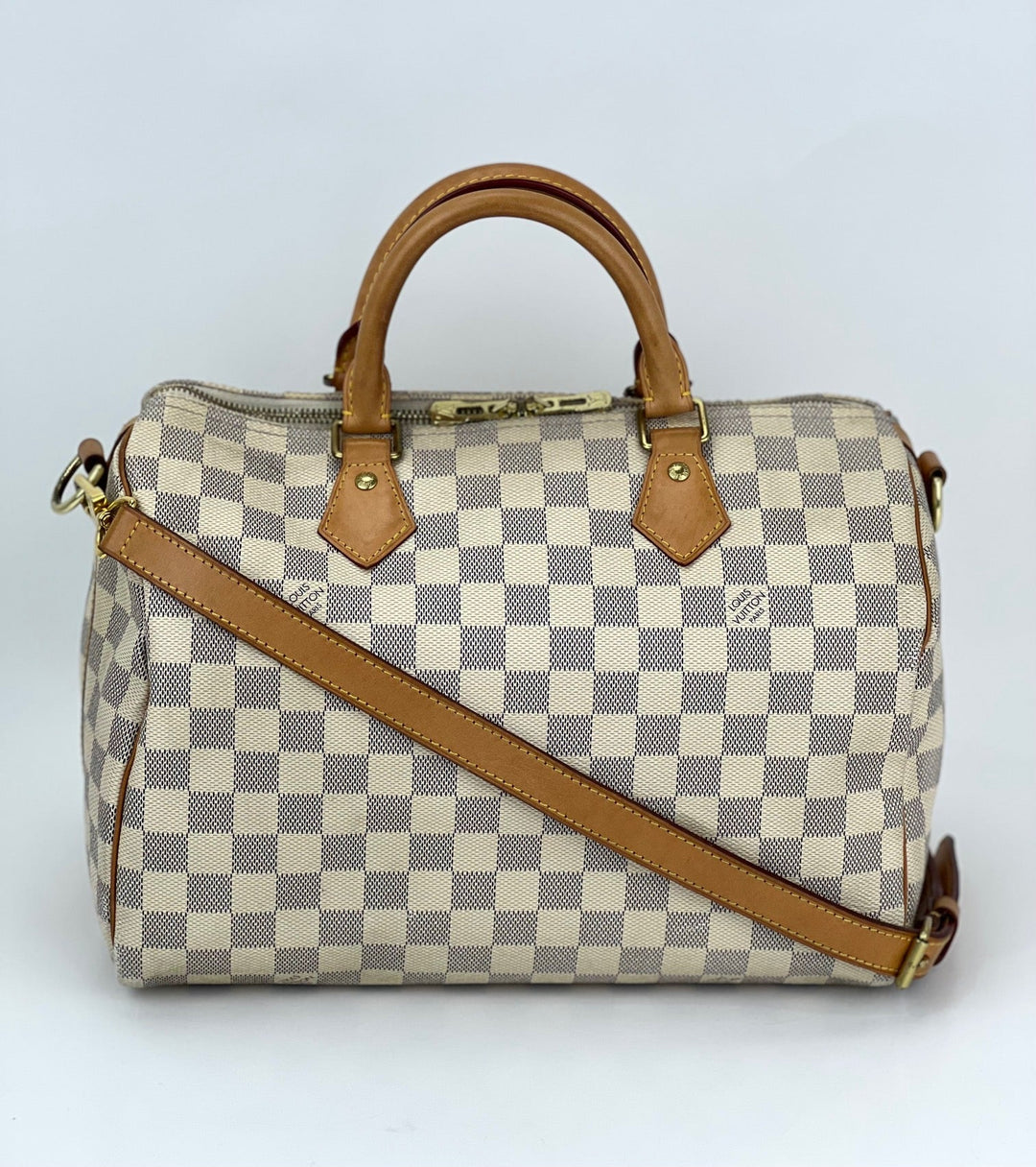 Louis Vuitton Speedy Bandoulière 30 Damier Azur preowned handbag – STORE 7994