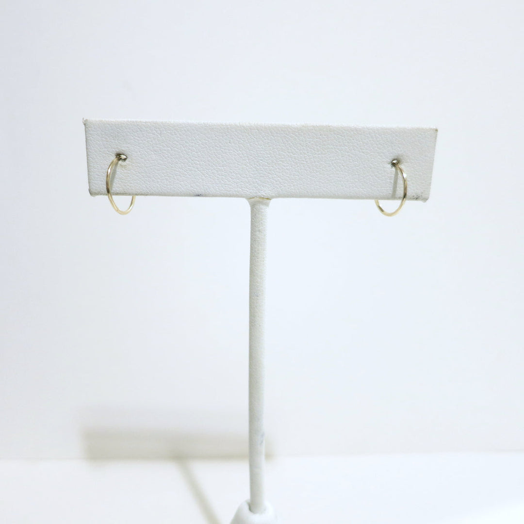 DELICATE HOOP EARRINGS 14KT YELLOW GOLD
