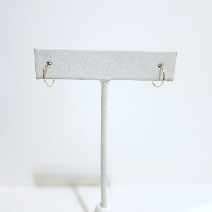 DELICATE HOOP EARRINGS 14KT YELLOW GOLD