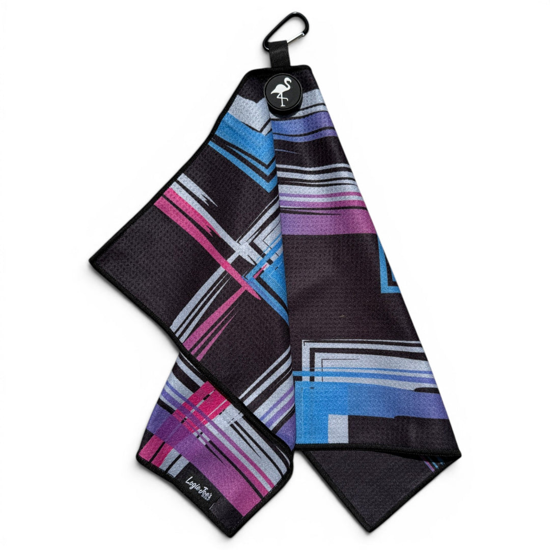 After Hours Golf Towel | 24” x 16” Microfiber Towel | Magnetic Clip &amp; Carabiner | Premium Golf Accessory