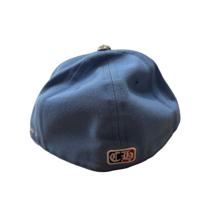 Chrome Hearts Baseball Fitted Hat Blue Viny Heart - Size 7 1/4