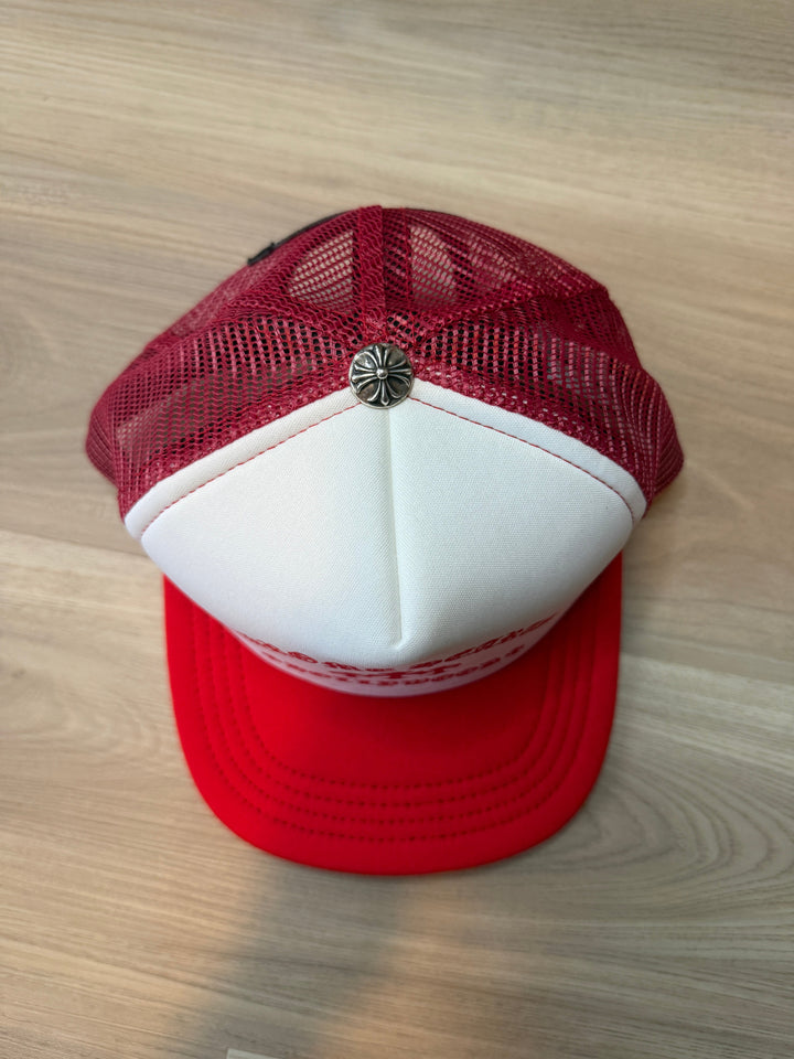 Chrome Hearts King Taco Cross Trucker Hat Red