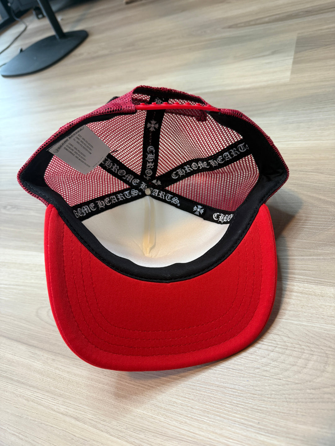 Chrome Hearts King Taco Cross Trucker Hat Red