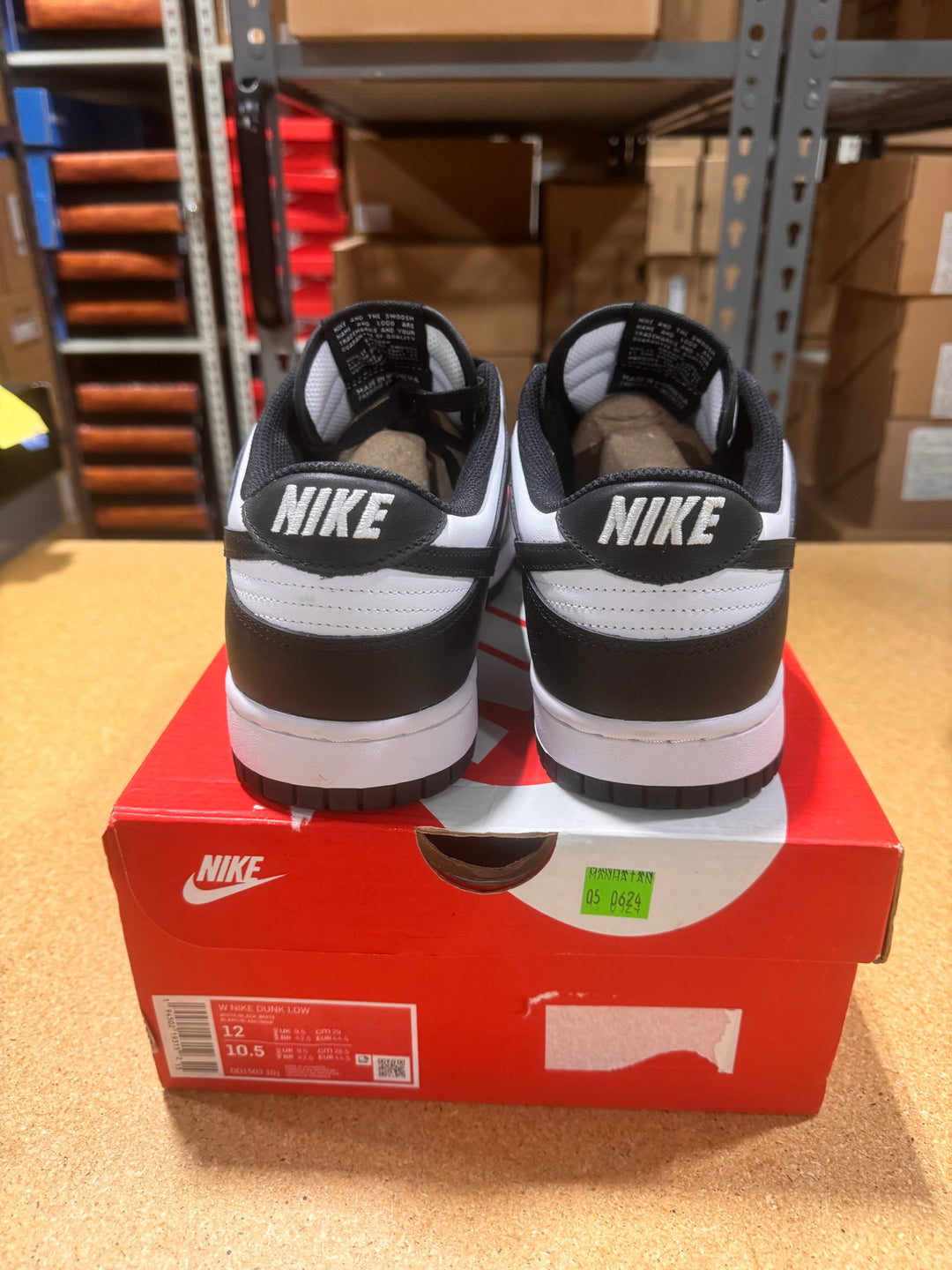 PRE OWNED Nike Dunk Low Retro White Black Panda *Conditional* VNDS (W)