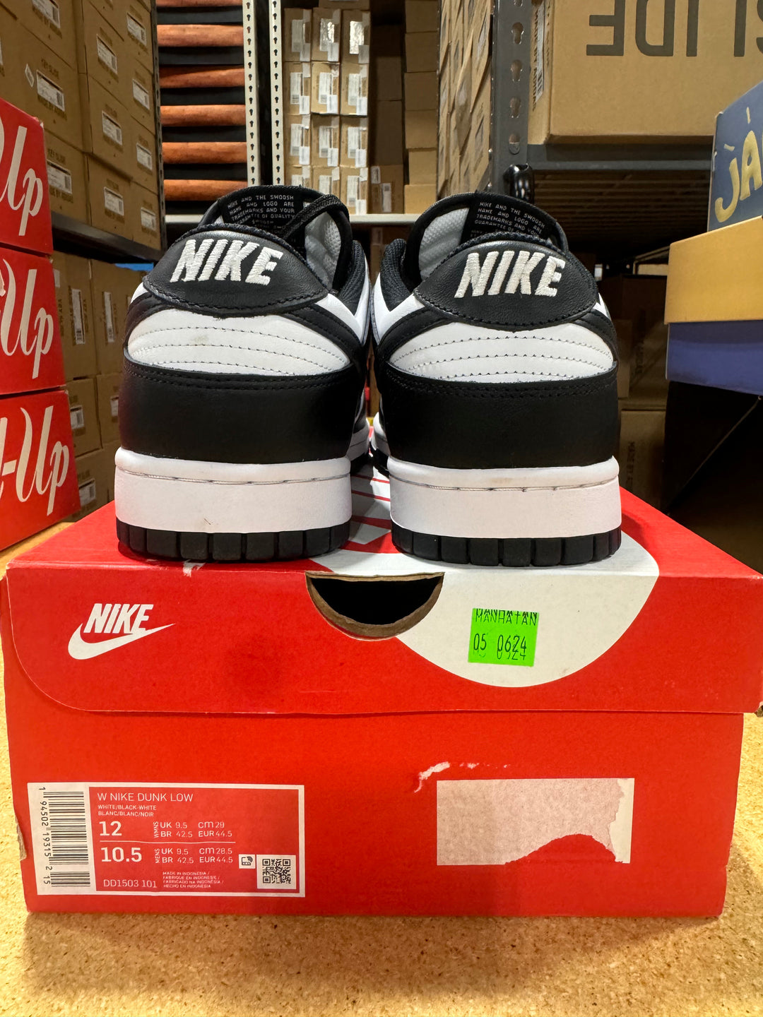 PRE OWNED Nike Dunk Low Retro White Black Panda *Conditional* VNDS (W)