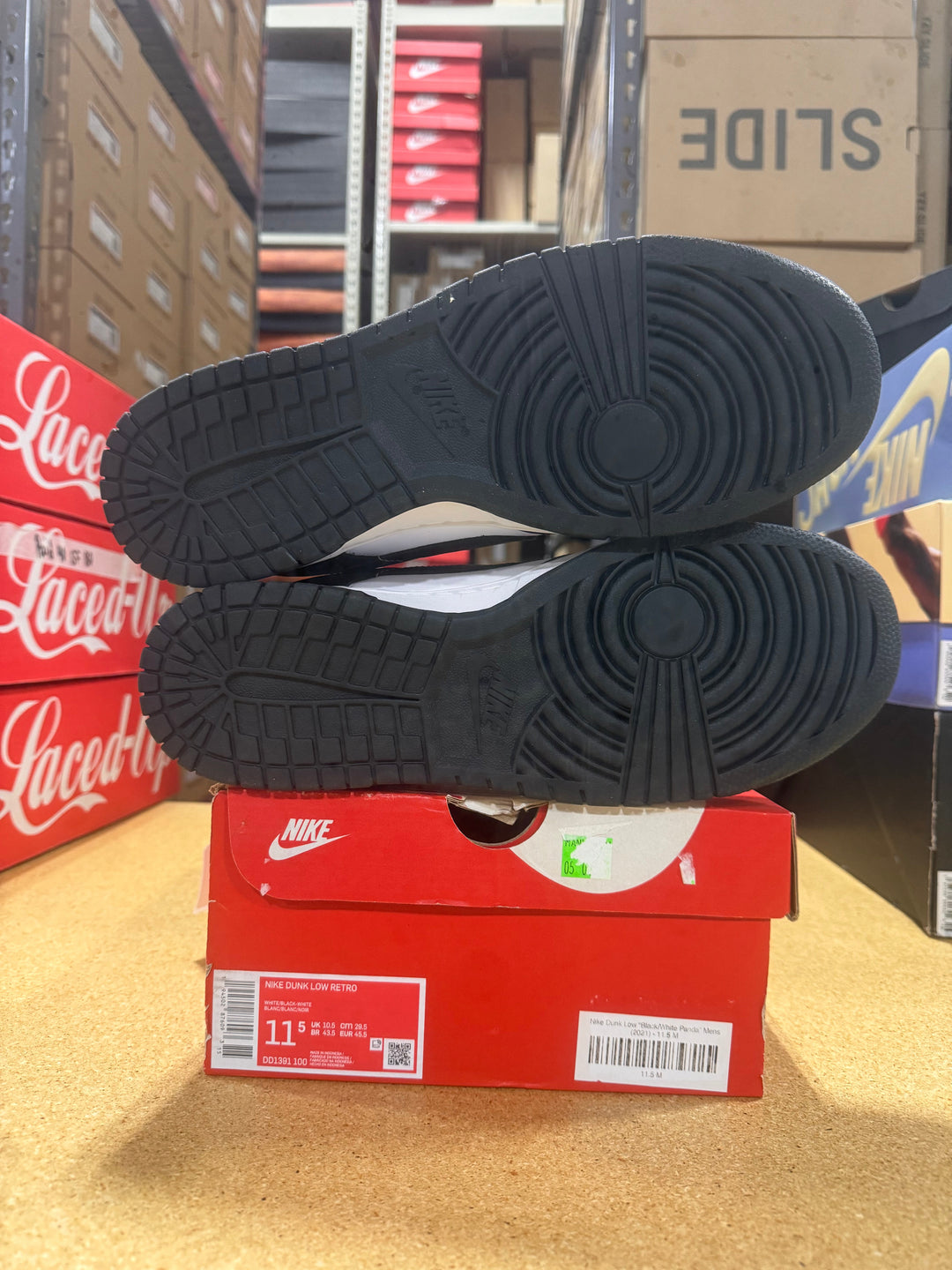 PRE OWNED Nike Dunk Low Retro White Black Panda (2021) *Conditional*