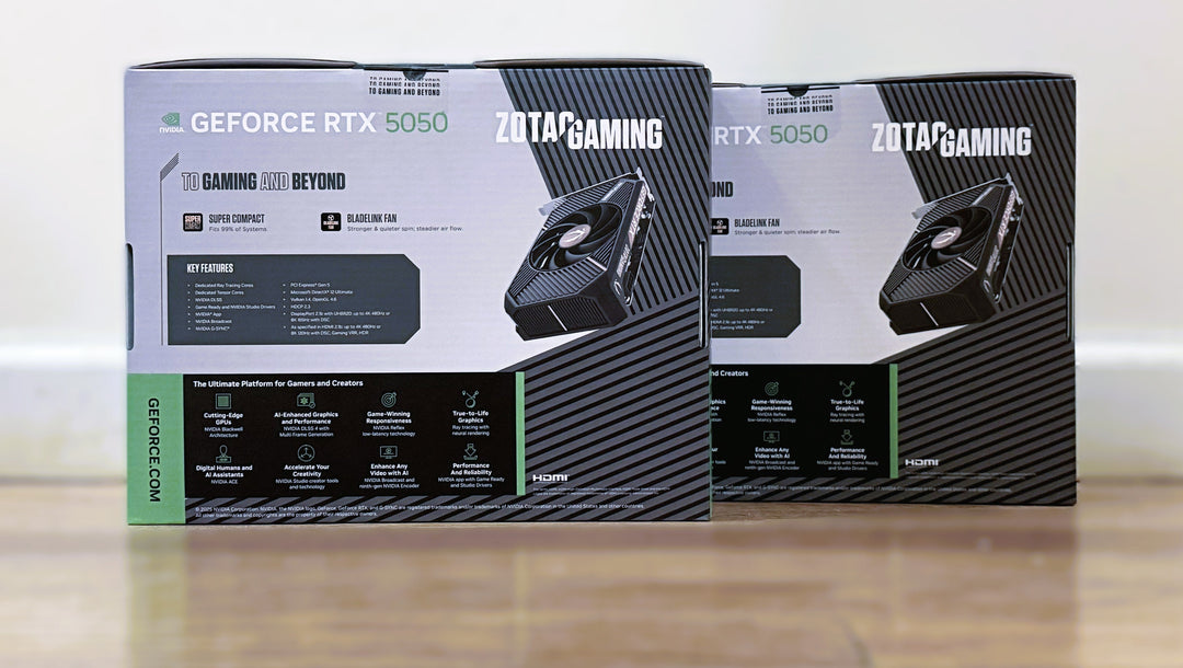 Zotac NVIDIA GeForce RTX 5050 Solo Single Fan 8GB GDDR6 PCIe 5.0 Graphics Card