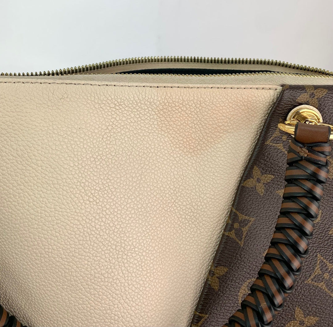 Louis Vuitton Monogram Braided V Tote MM white leather bag – STORE 7994