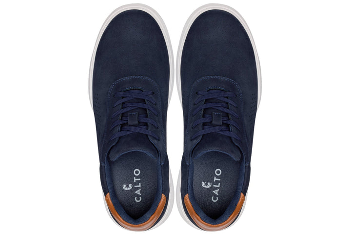 CALTO - J1582  - 2.6 Inches Taller (Navy) - Lightweight Casual Walkers