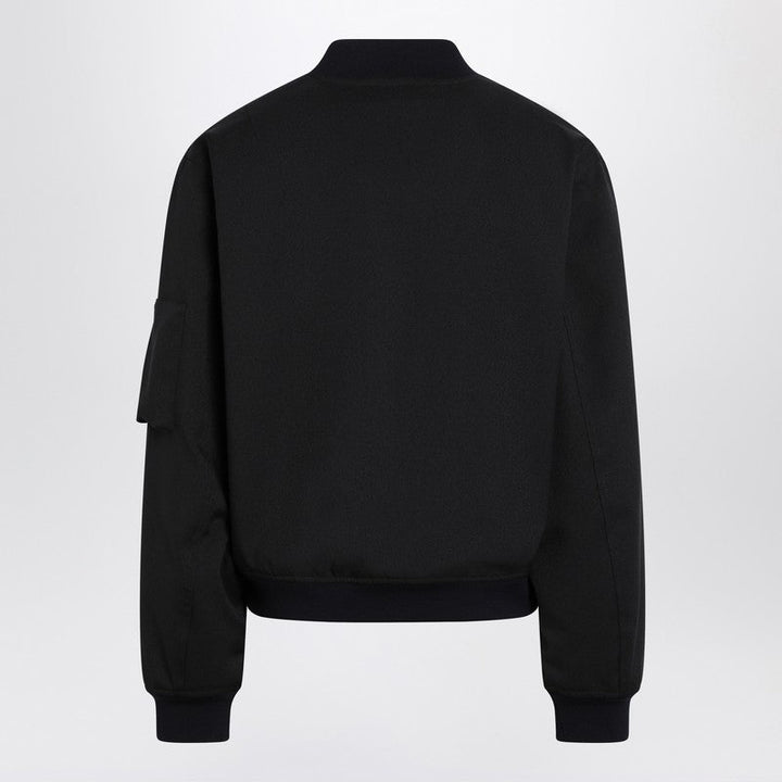 Jil Sander Dark Blue Zipped Bomber Jacket Men