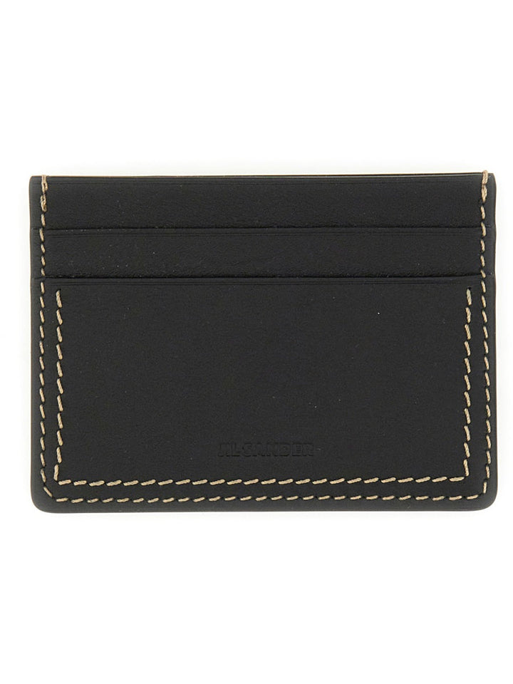 JIL SANDER Mini Leather Card Holder