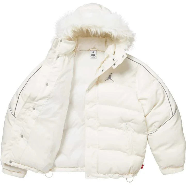 Supreme Jordan Puffer Jacket White